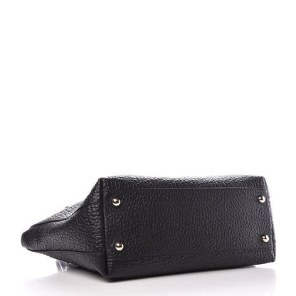 Burberry Signature Grain Calfskin Medium Welburn Tote Black 4 of 8