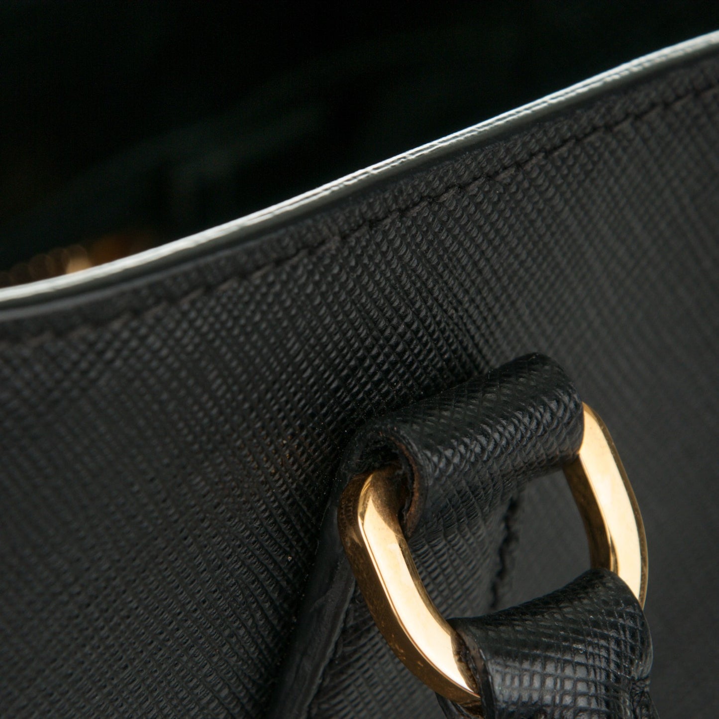 Saffiano Lux Large Tote Nero Black