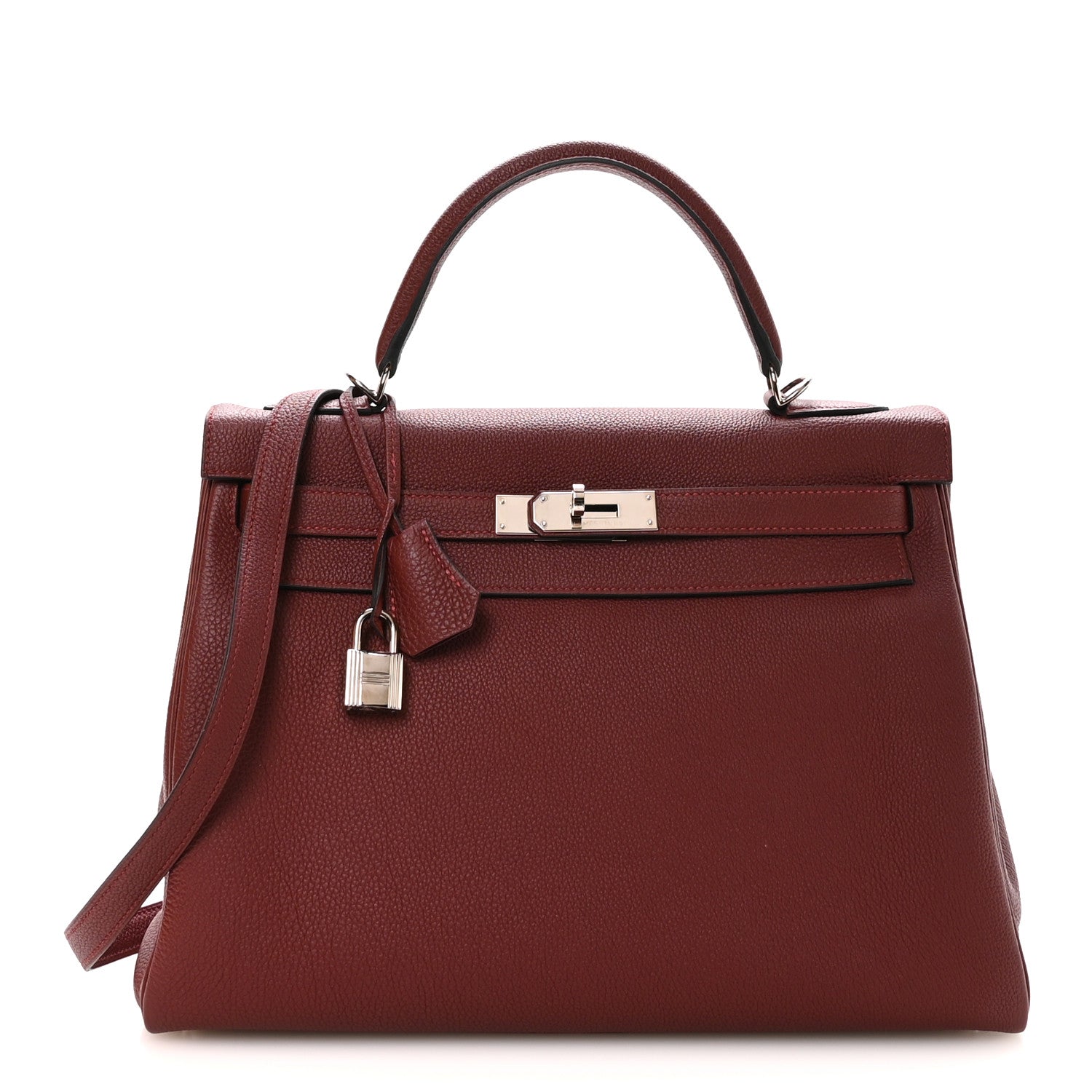 Hermes Togo Kelly Retourne 32 Rouge H 1 of 10