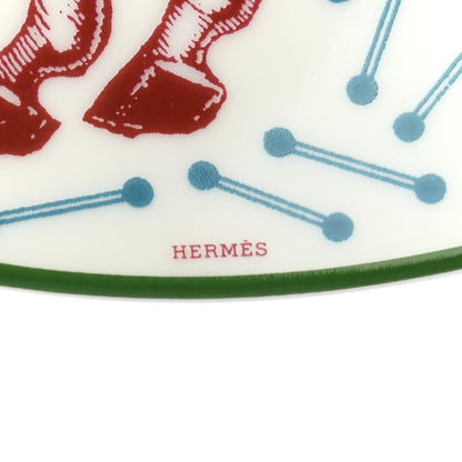 Hermes Porcelain Hippomobile Dessert Plate Set of 2 6 of 7