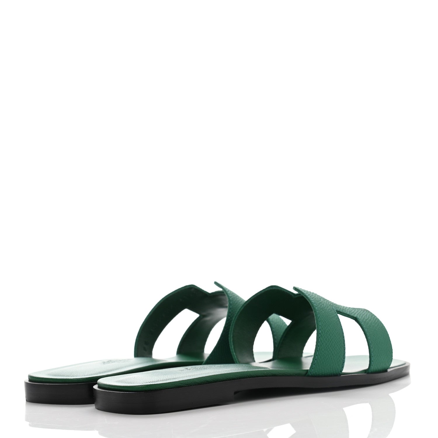 Hermes Epsom Oran Sandals 36 Malachite 4 of 8