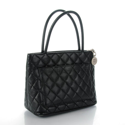 Chanel Caviar Quilted Medallion Tote Black 3 of 7