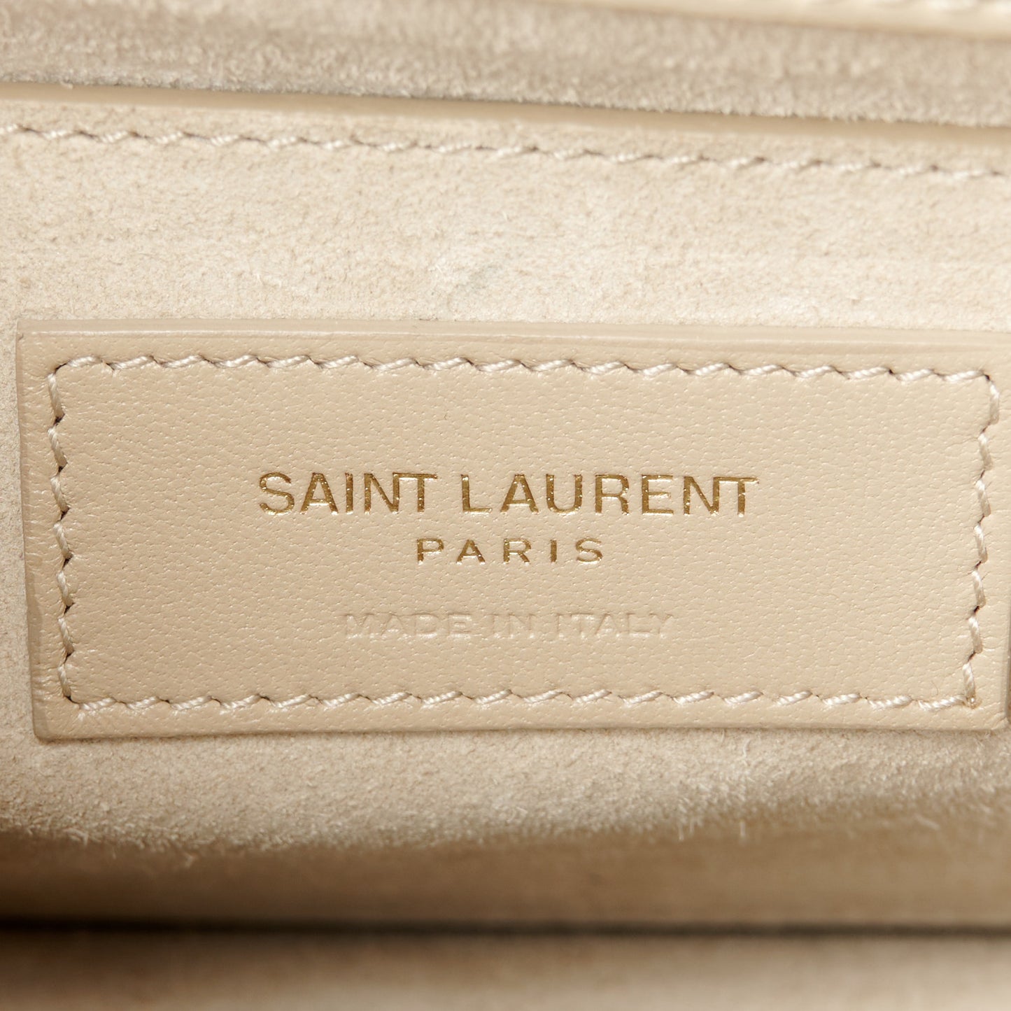 Suede Calfskin Medium Monogram Sunset Beige