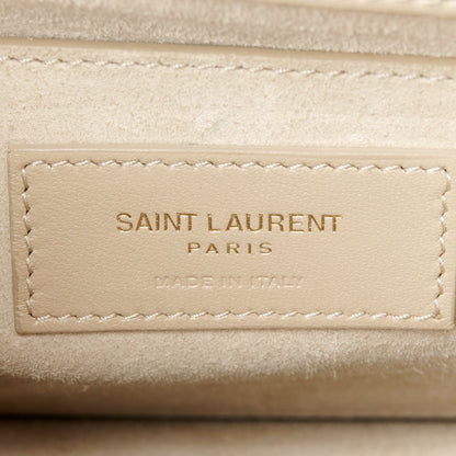 Saint Laurent Suede Calfskin Medium Monogram Sunset Beige 6 of 12