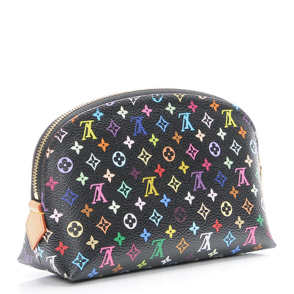Louis Vuitton Monogram Multicolor Cosmetic Pouch Black Grenade 3 of 8