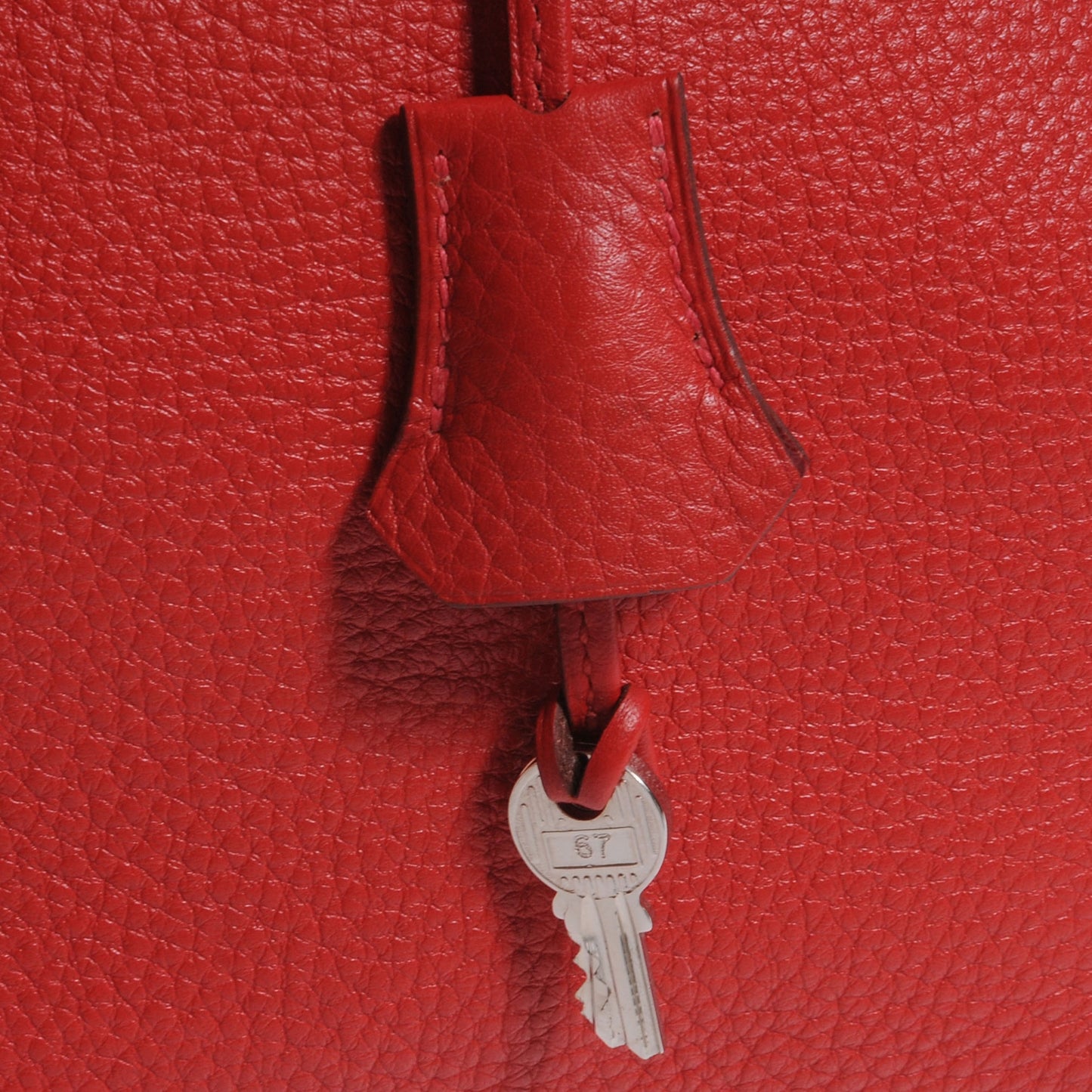 Taurillon Clemence Birkin 35 Rouge