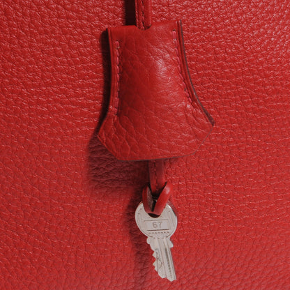 Hermes Taurillon Clemence Birkin 35 Rouge 6 of 12