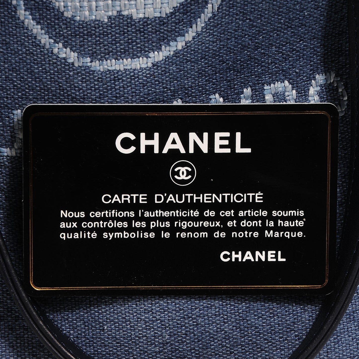 Toile Small Deauville Tote Denim Blue