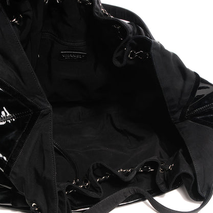 Chanel Vinyl Stretch Spirit Large Cabas Tote Black 7 of 7
