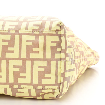 Fendi Canvas Zucca Roll Shopping Tote Tobacco Yellow 11 of 12