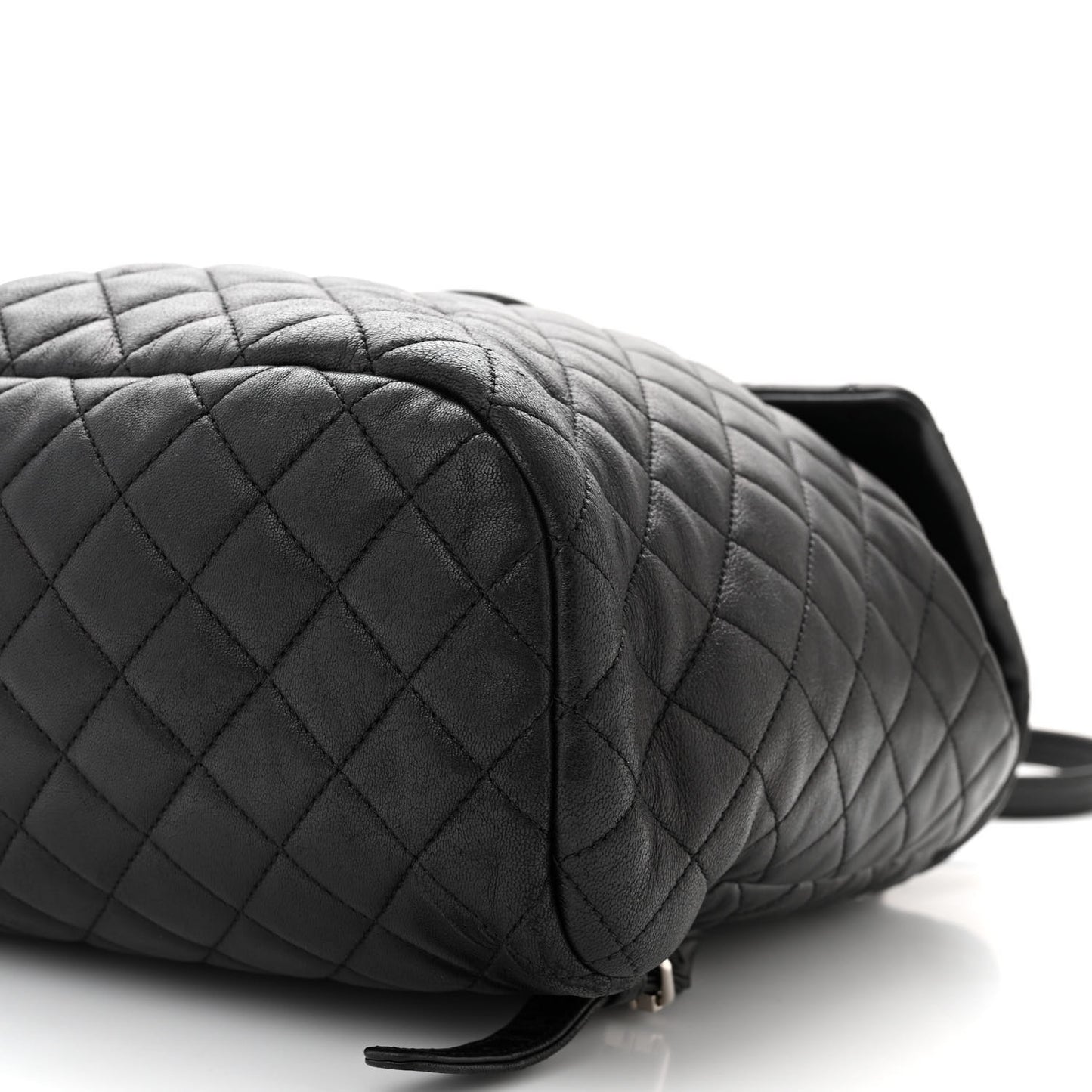 Calfskin Quilted Large Urban Spirit Backpack Black