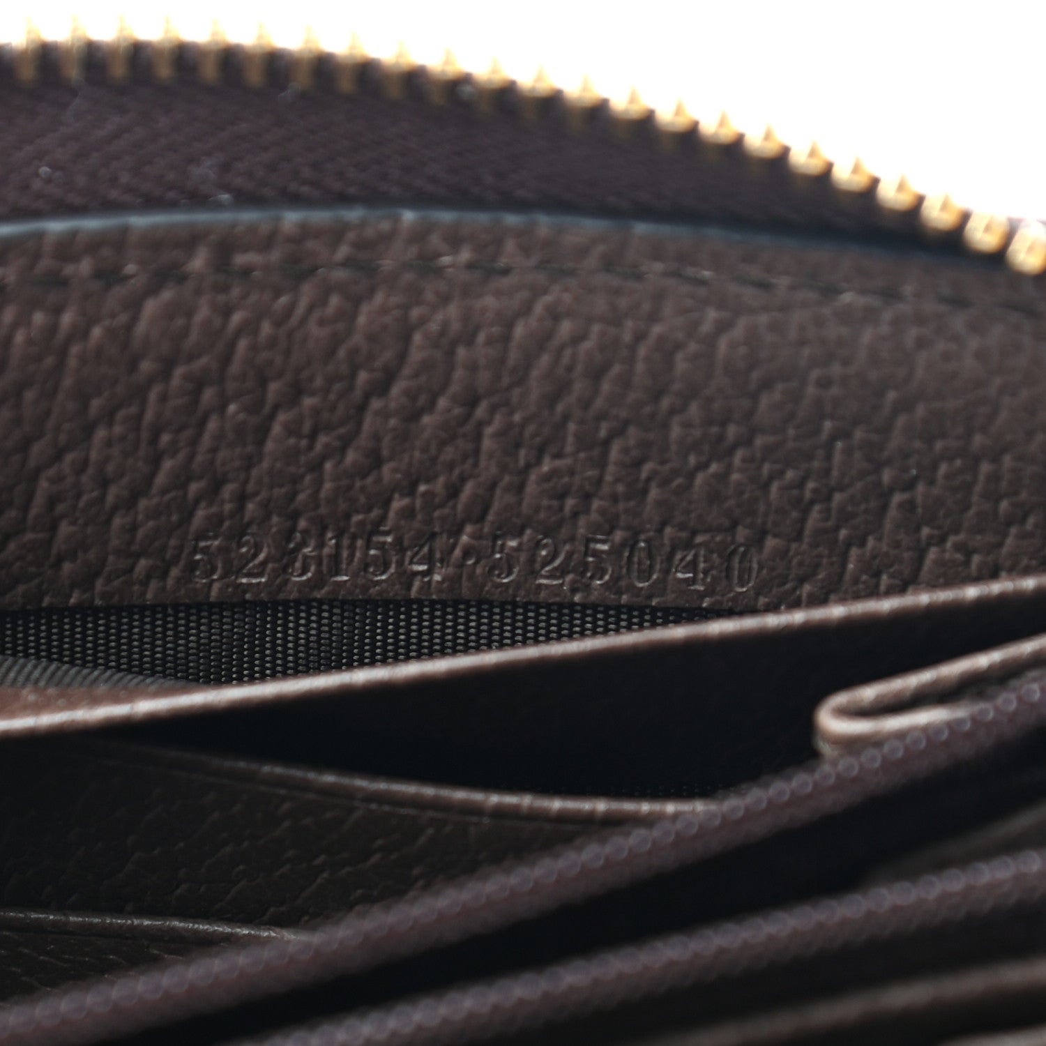 Gucci GG Supreme Monogram Web Ophidia Zip Around Wallet Brown 7 of 7