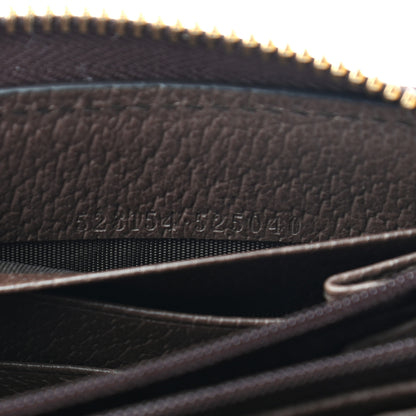 Gucci GG Supreme Monogram Web Ophidia Zip Around Wallet Brown 7 of 7