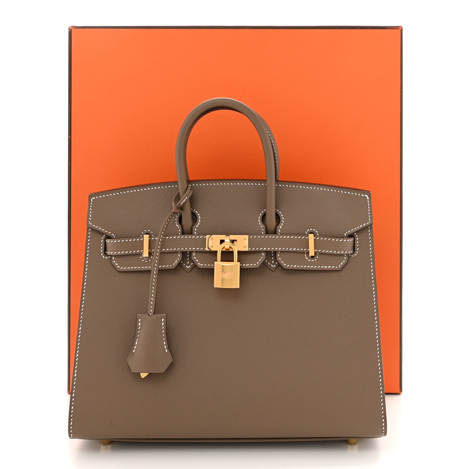 Hermes Epsom Birkin Sellier 25 Etoupe 11 of 11