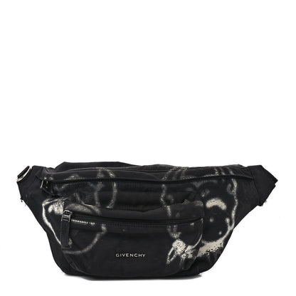 Givenchy X CHITO Nylon Graffiti Effect Essential U 4G Belt Bag Black 1 of 11