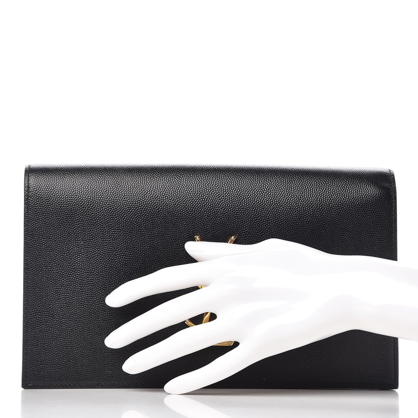 Grain De Poudre Classic Monogram Kate Clutch Black