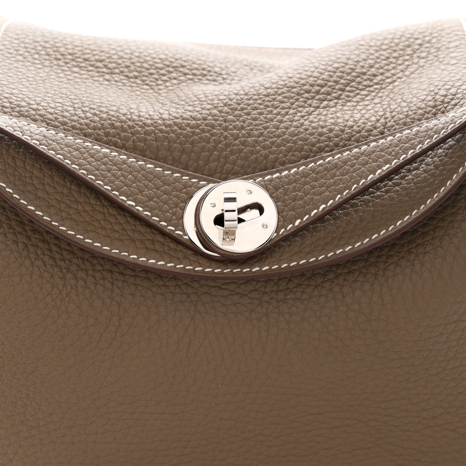 Hermes Taurillon Clemence Lindy 26 Etoupe 8 of 11