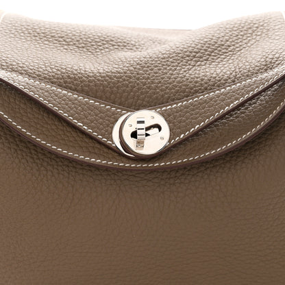 Hermes Taurillon Clemence Lindy 26 Etoupe 8 of 11