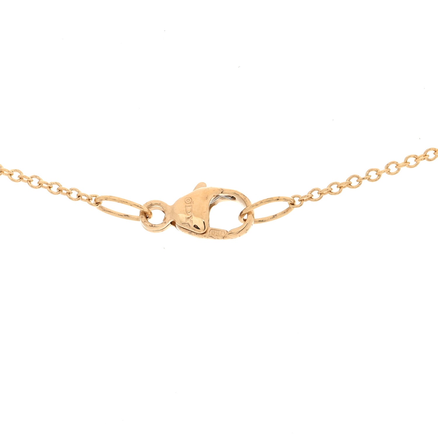 David Yurman 18K Yellow Gold Diamond Petite Modern Renaissance Station Necklace 4 of 4