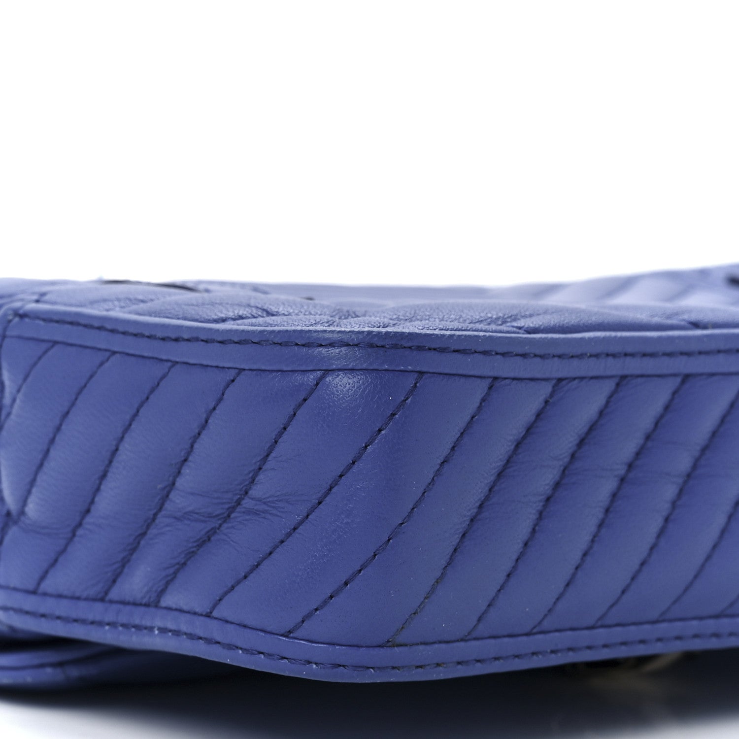 Bulgari Calfskin Quilted Serpenti Forever Belt Bag Blue 12 of 15