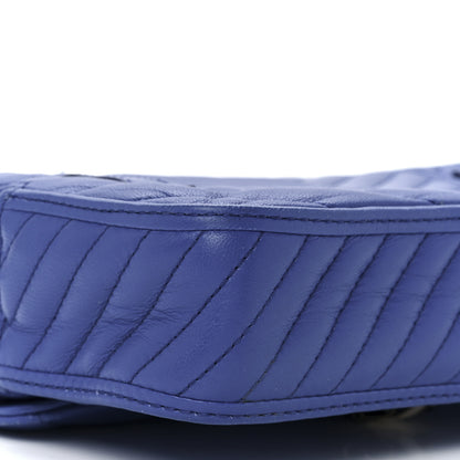 Bulgari Calfskin Quilted Serpenti Forever Belt Bag Blue 12 of 15