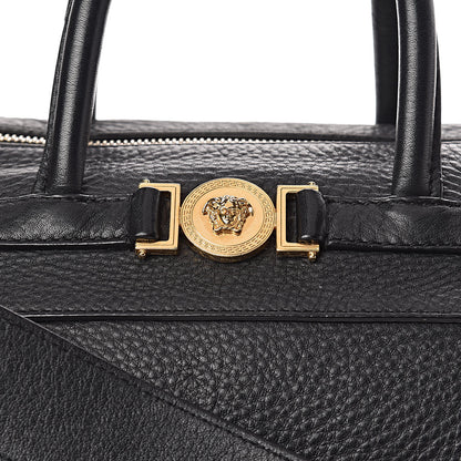 Versace Cervo Embossed Vitello Signature Duffle Bag Black 16 of 18
