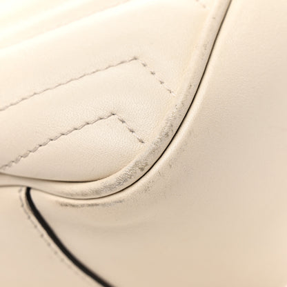 Gucci Calfskin Matelasse Medium GG Marmont Chain Shoulder Bag Mystic White 11 of 12