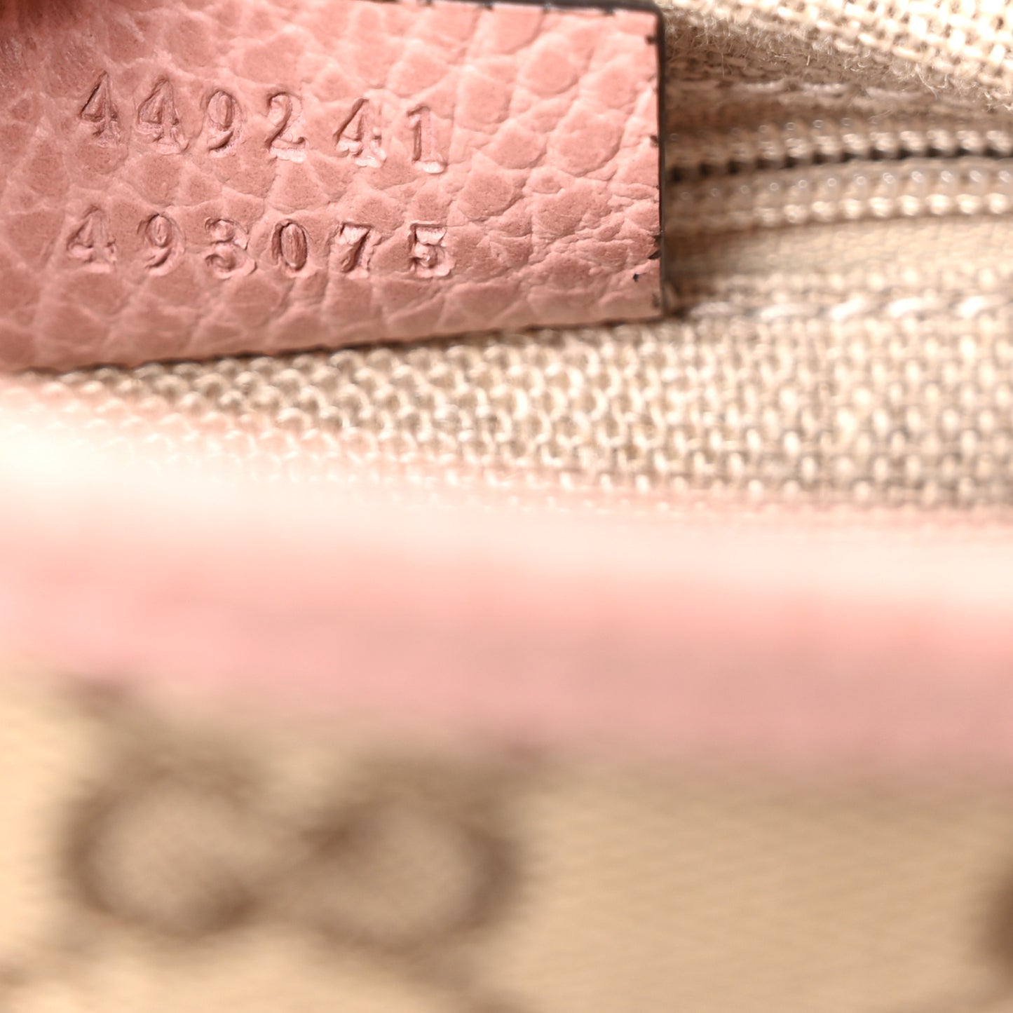 Monogram Small Bree Tote Beige Soft Pink