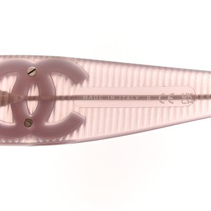 Chanel Acetate Shield Sunglasses 5495 Light Pink 6 of 7