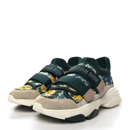 Christian Dior Technical Fabric Camouflage Tie and Dior Womens D-Wander Sneakers 37 Cypress Green 3 of 10