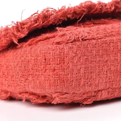 Chanel Tweed Medium Nature Single Flap Red 9 of 10