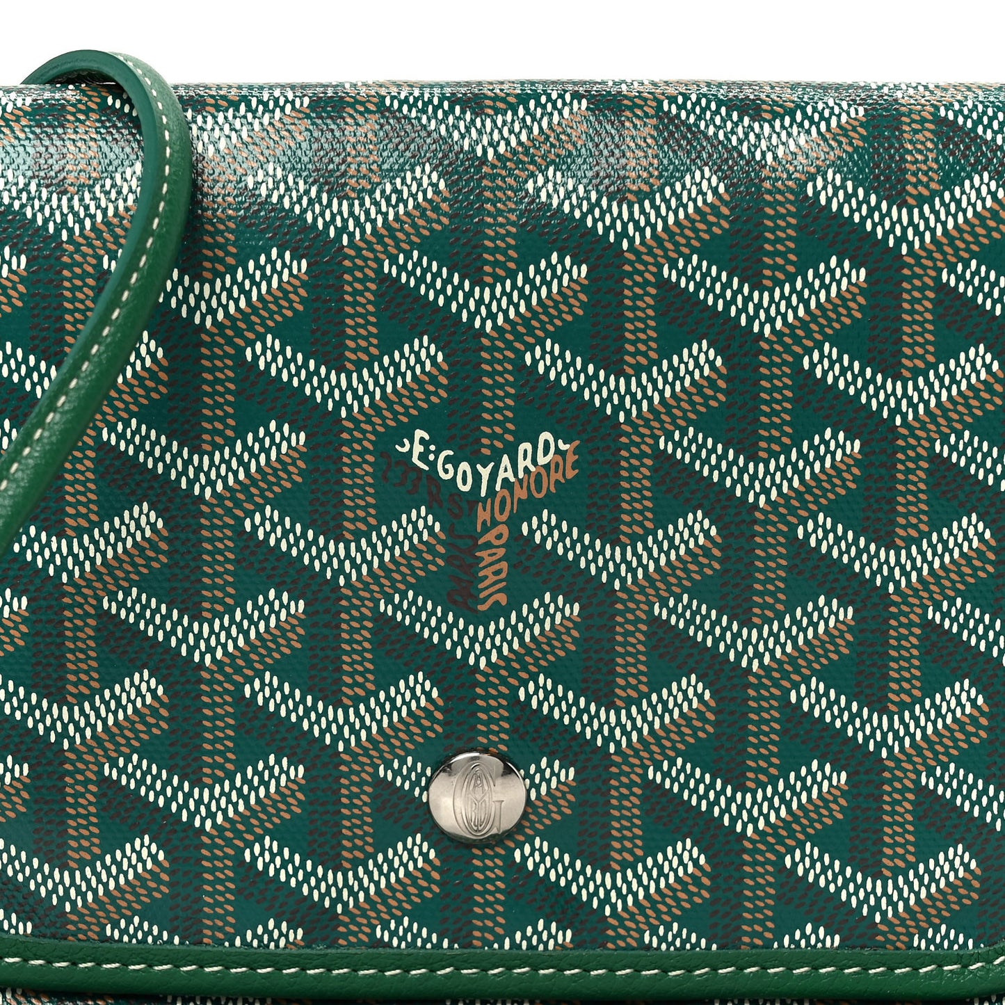 Goyardine Plumet Wallet Clutch Green
