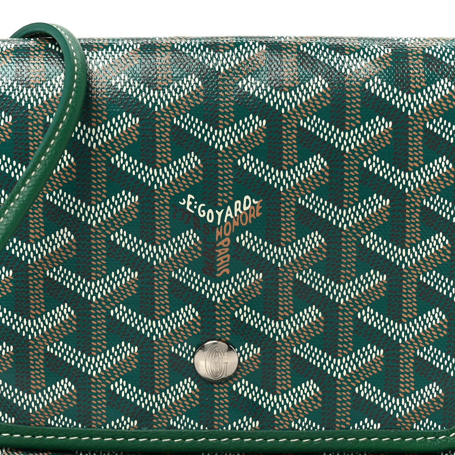 Goyard Goyardine Plumet Wallet Clutch Green 9 of 11