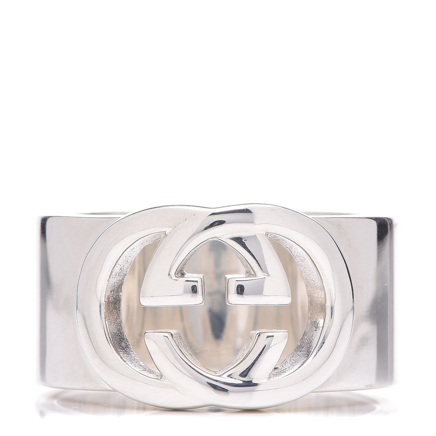Sterling Silver Interlocking G Band Ring 54 7