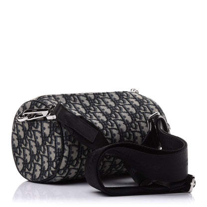 Christian Dior Oblique Roller Messenger Bag Blue 4 of 12