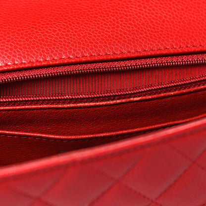 Chanel Caviar Quilted Mini Rectangular Flap Red 13 of 16