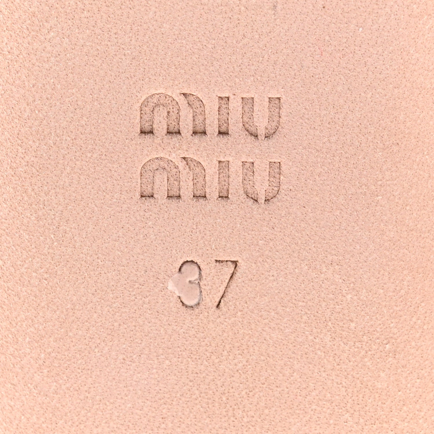 Miu Miu Calfskin Ballerina Flats 37 Caramel 7 of 8