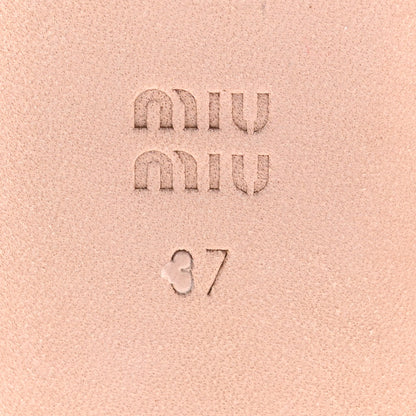 Miu Miu Calfskin Ballerina Flats 37 Caramel 7 of 8