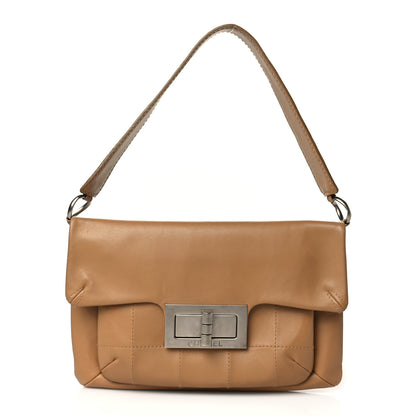 Chanel Lambskin Mademoiselle Chocolate Bar Shoulder Bag Beige 1 of 12