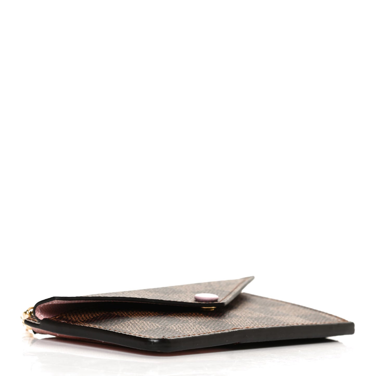 Damier Ebene Recto Verso Card Holder Rose Ballerine