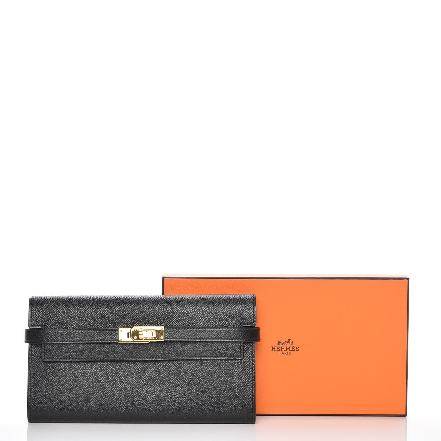 Epsom Kelly Longue Wallet Black