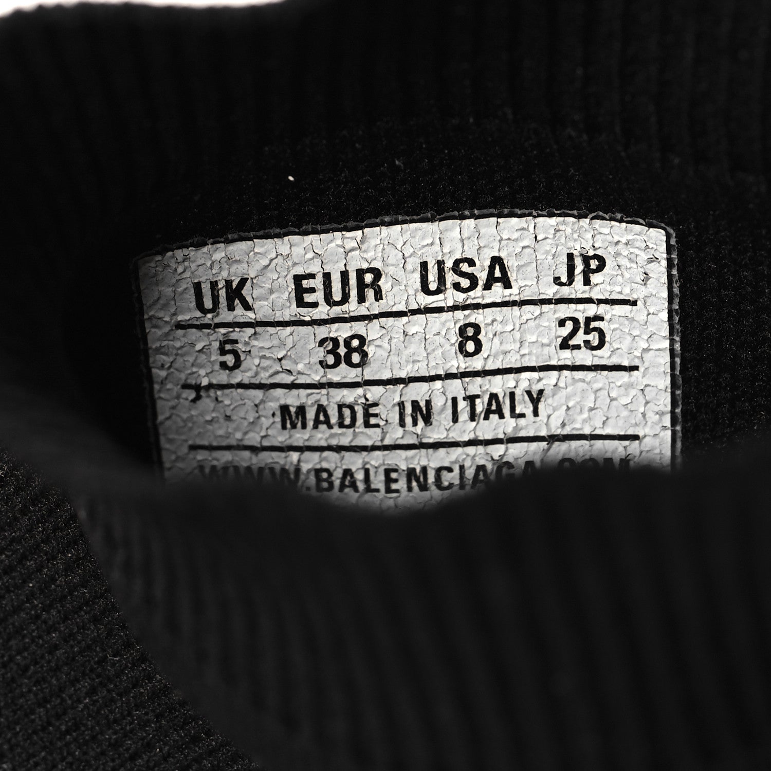 Balenciaga Neoprene Knit Womens Speed Sneakers 38 Black Pink 6 of 8