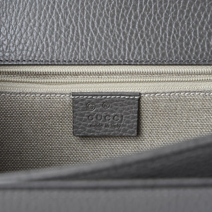 Gucci Dollar Calfskin Interlocking G Shoulder Bag Loess 7 of 9