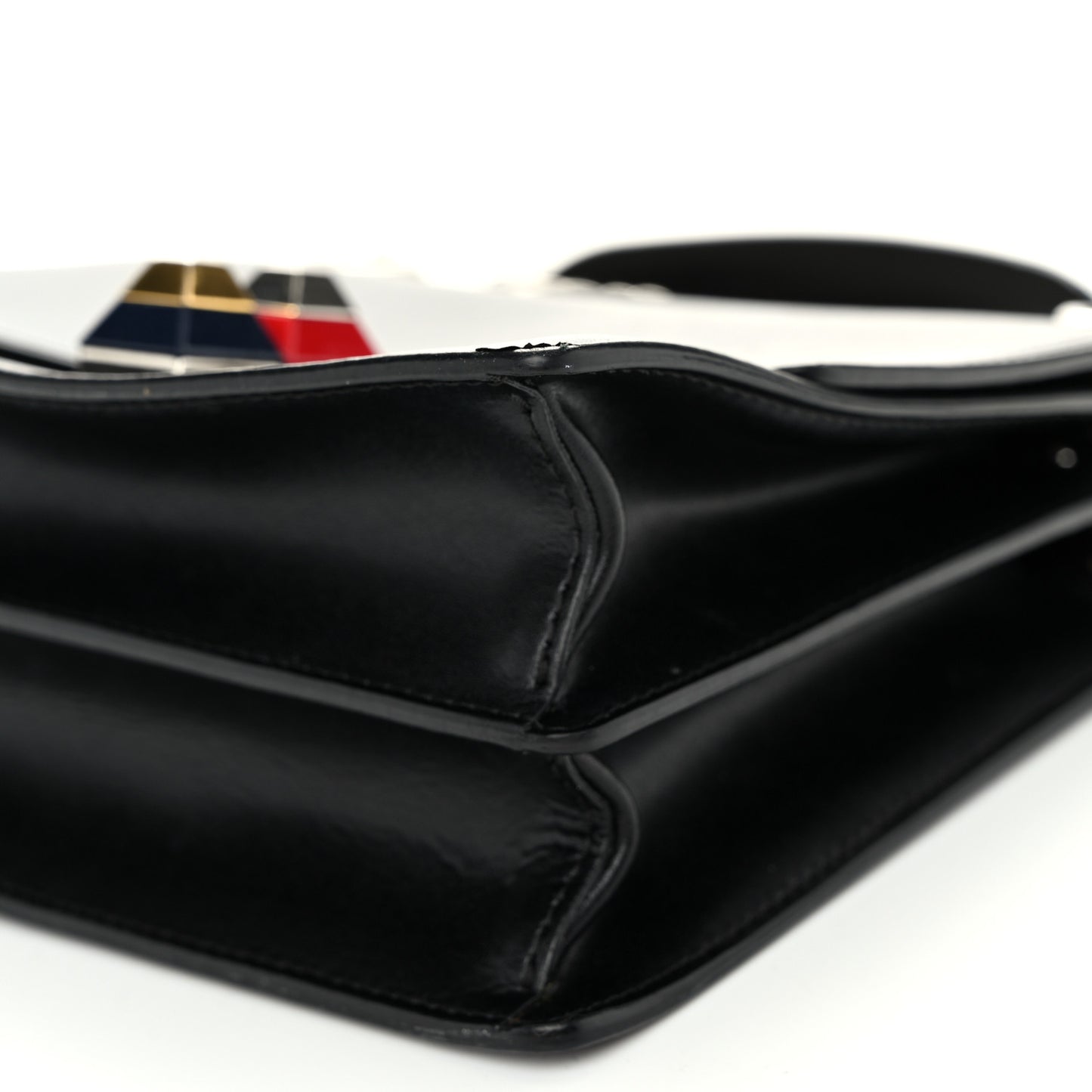 Vitello Liberty Studded Small Kan I Shoulder Bag Black Multicolor