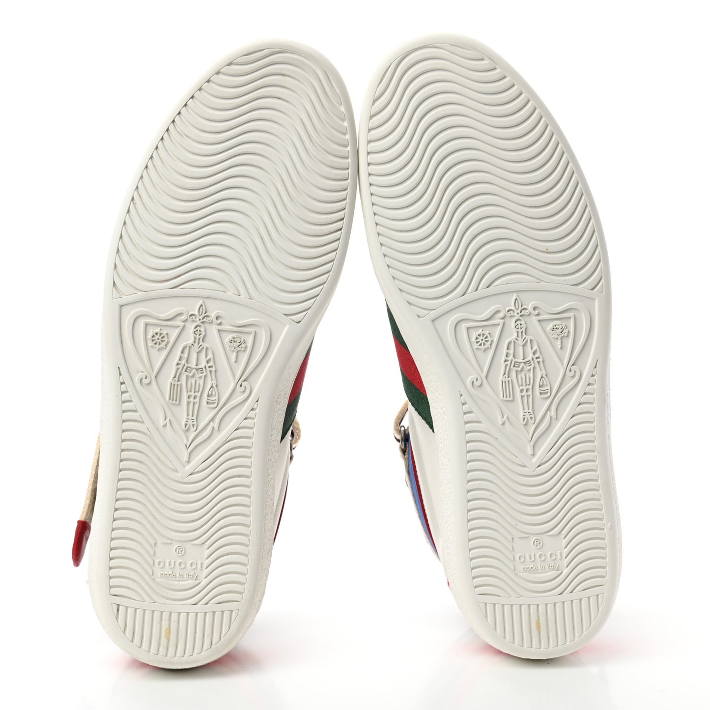 Calfskin Ayers Web Mens New Ace Stripe High Top Sneakers 8 White