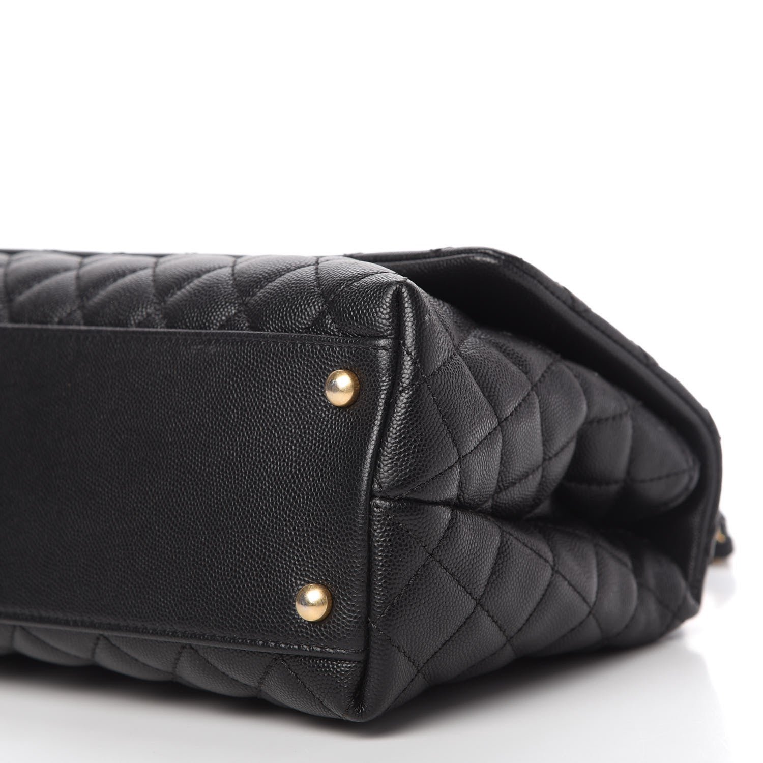 Chanel Caviar Lizard Embossed Quilted Small Coco Handle Flap 7 of 10