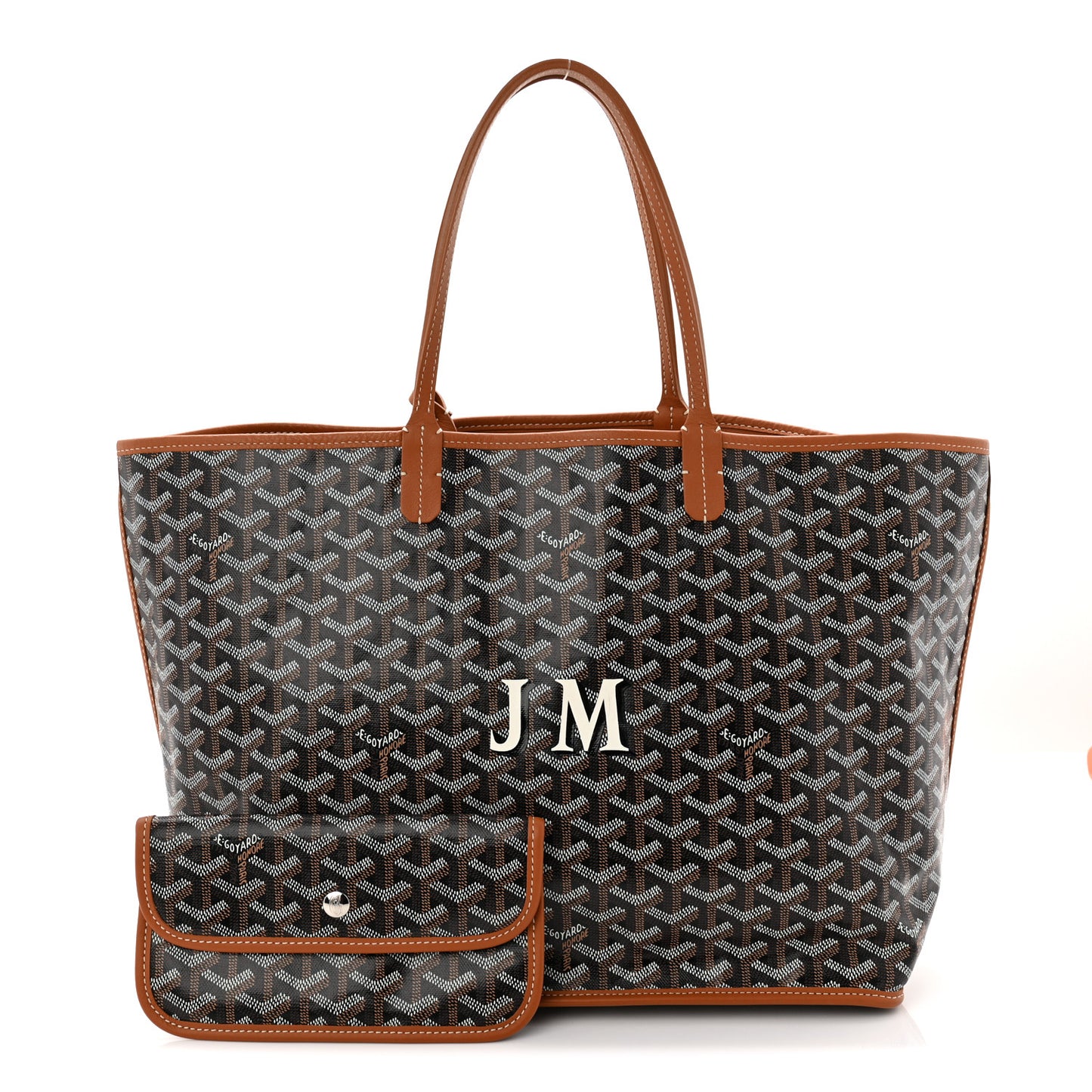 Goyardine Reversible Anjou PM Black Gold