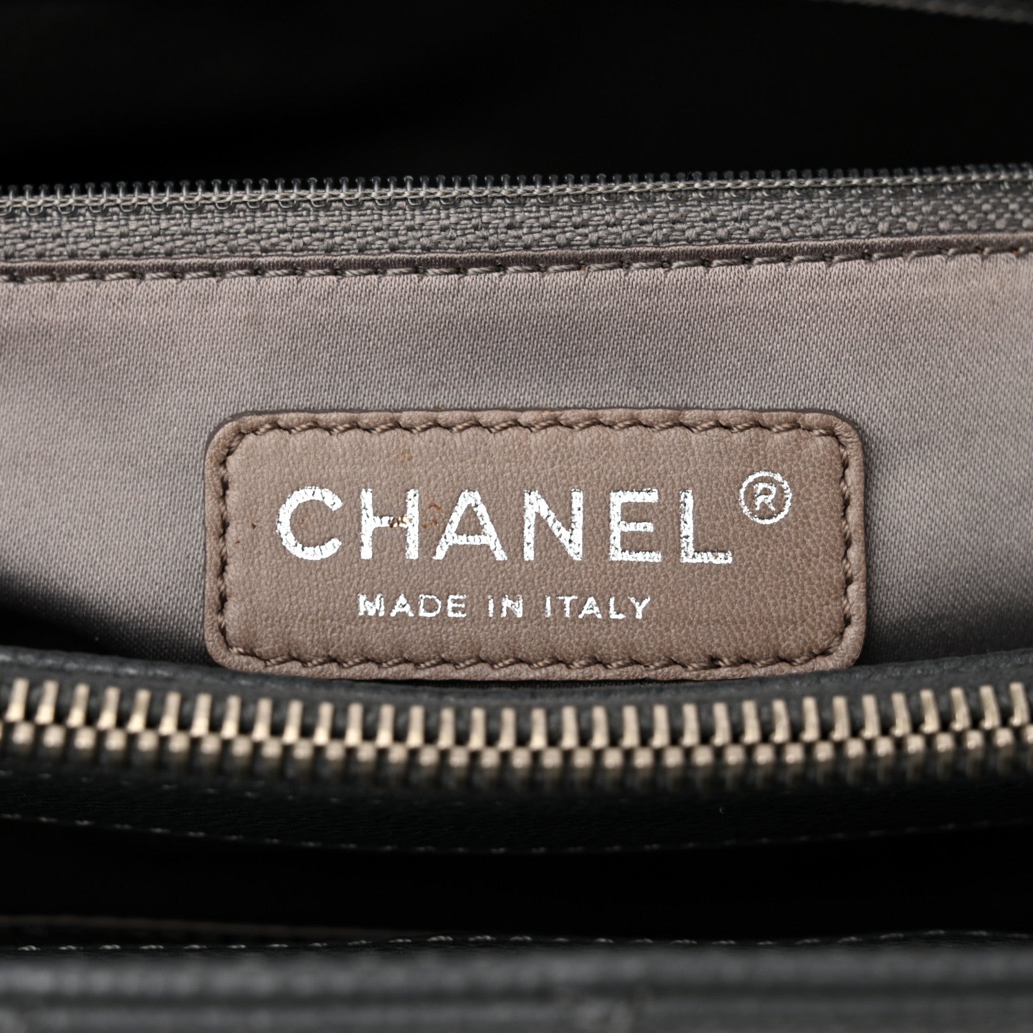 Chanel Caviar Quilted Grand Shopping Tote GST Dark Grey 6 of 10