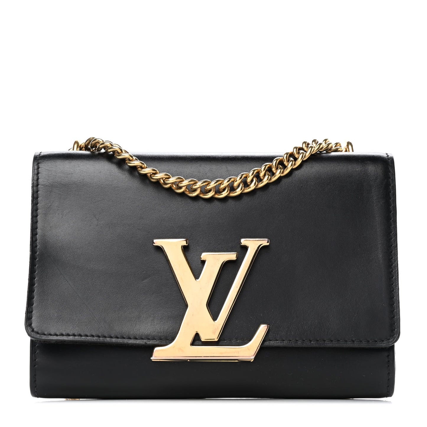 Calfskin Chain Louise MM Black
