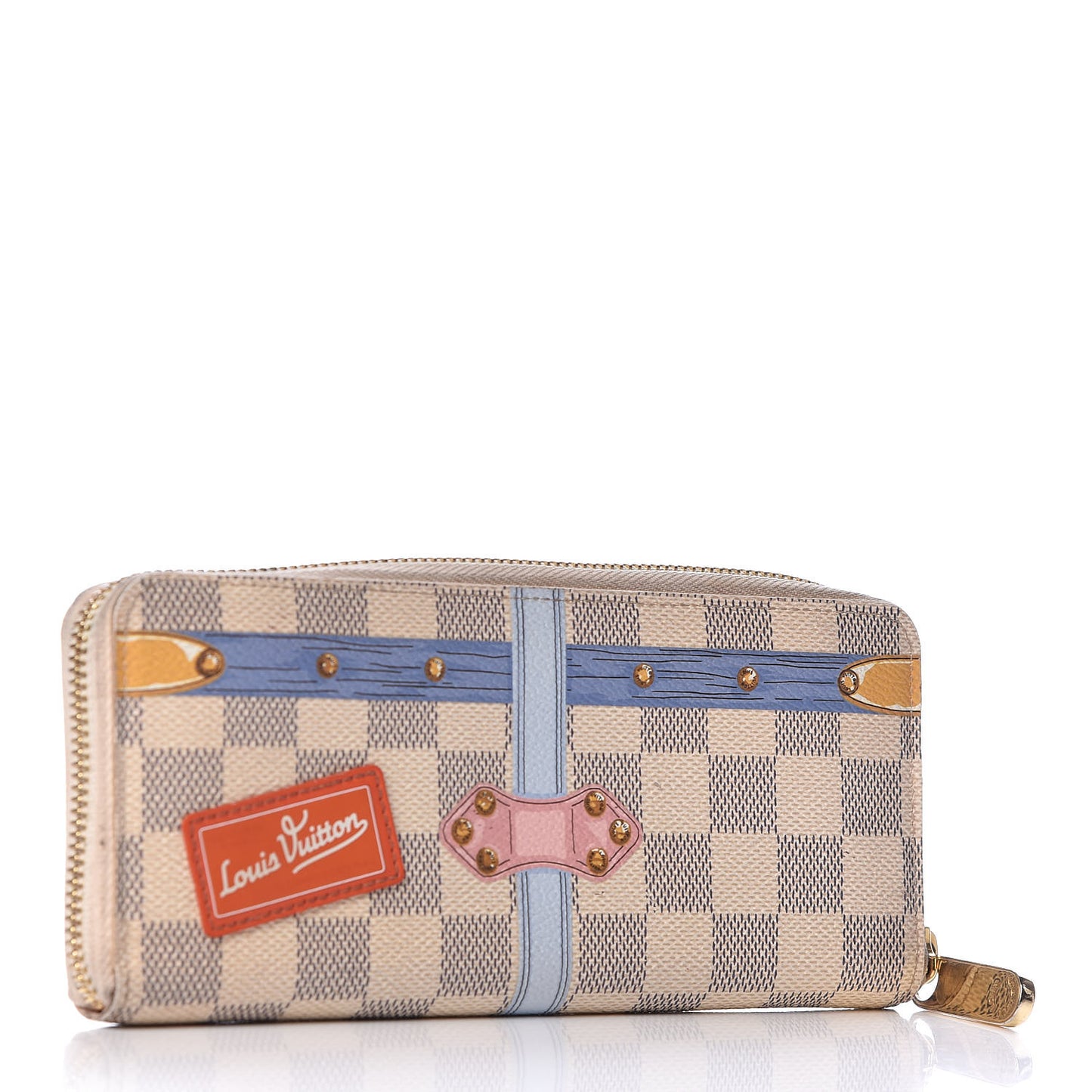 Damier Azur Summer Trunks Clemence Wallet